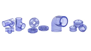 تجهيزات أنابيب PVC الشفافة