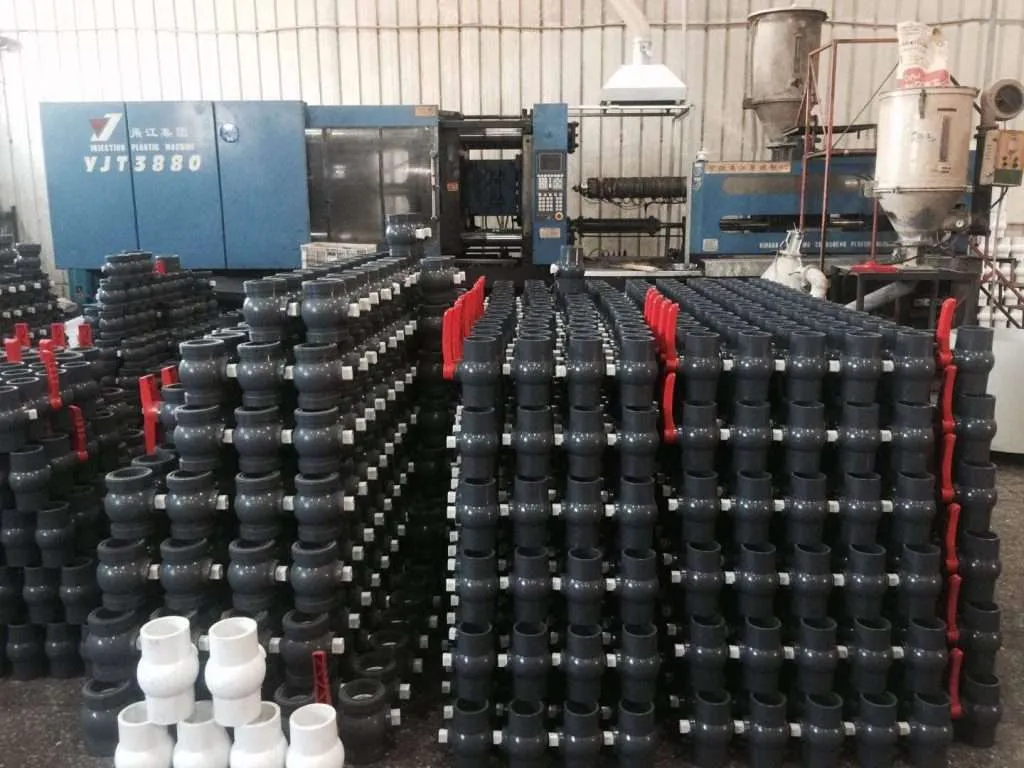 PVC ball valve production workshop