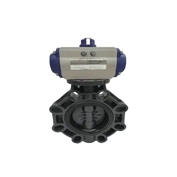 PVC Pneumatic Actuator Butterfly Valve