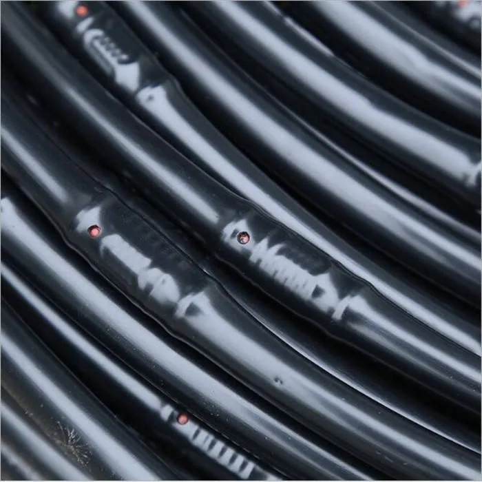 Cylindrical inline drip irrigation tape