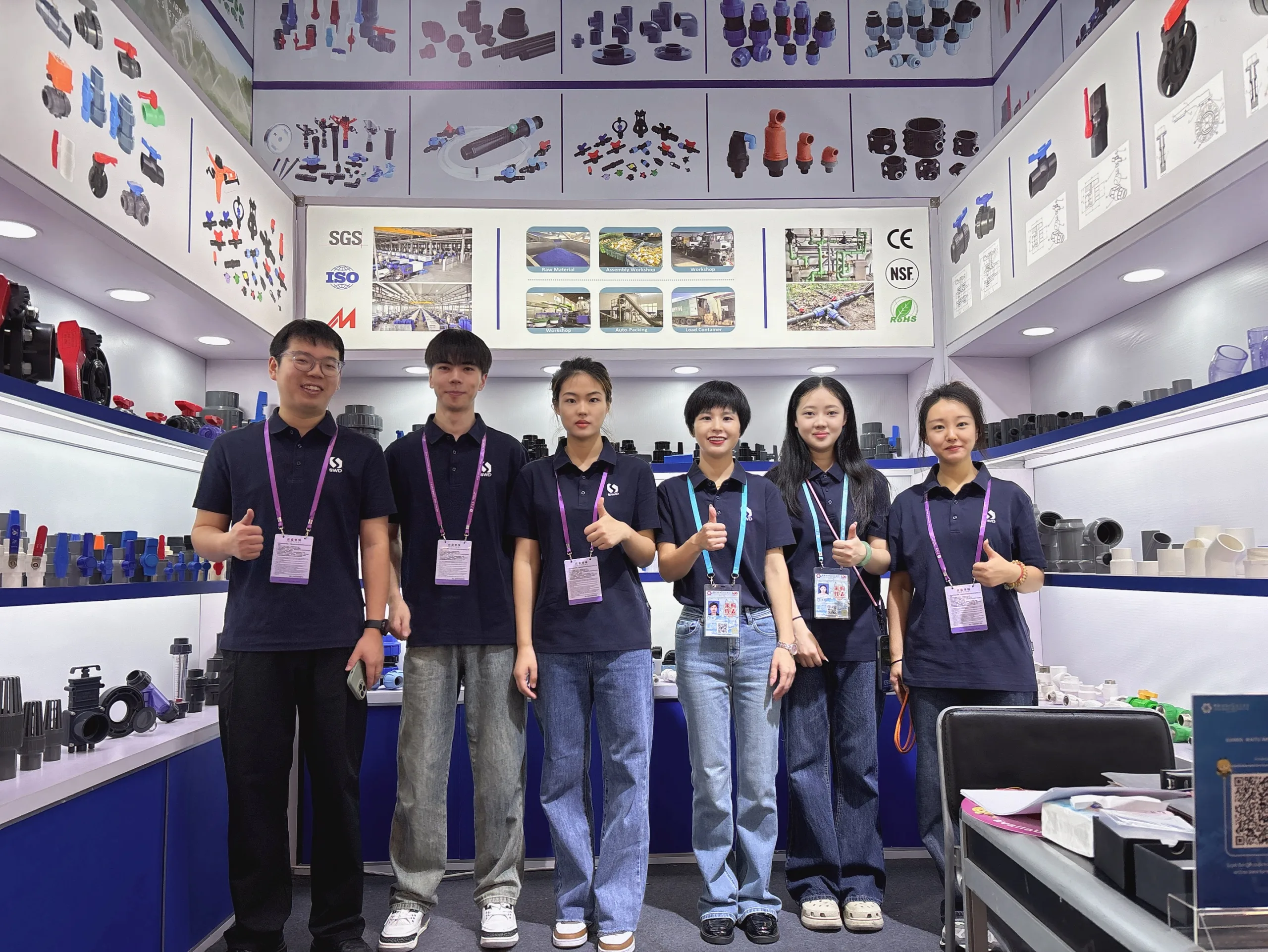 SWD Plastic management and sales team