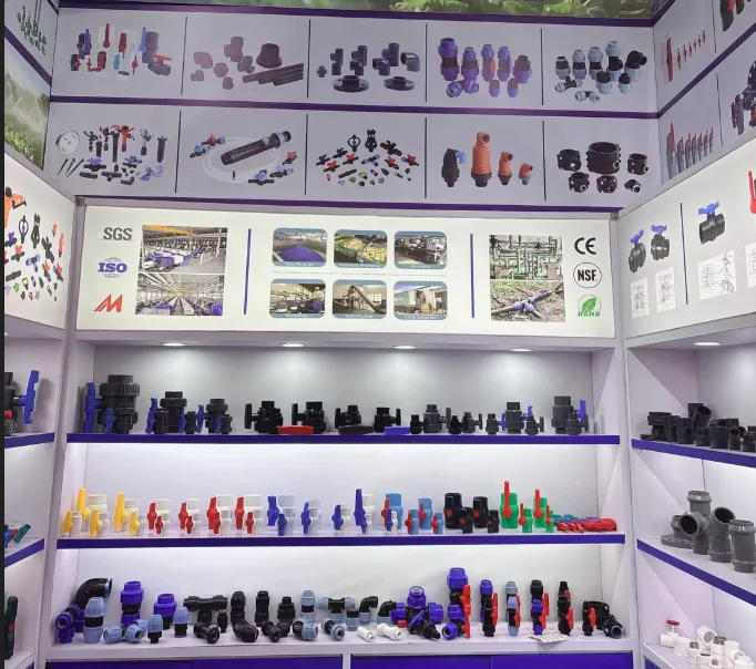 PVC plastic ball valves and pipe fittings for water supply, irrigation, and industrial piping systems