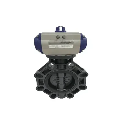 PVC Pneumatic Actuator Butterfly Valve